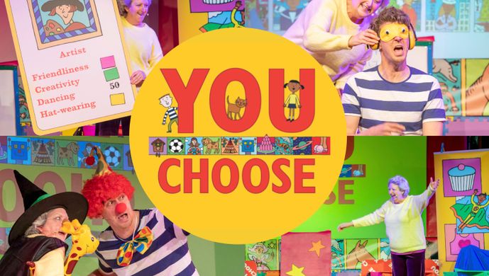 You Choose in red text, surrounded by a yellow circle